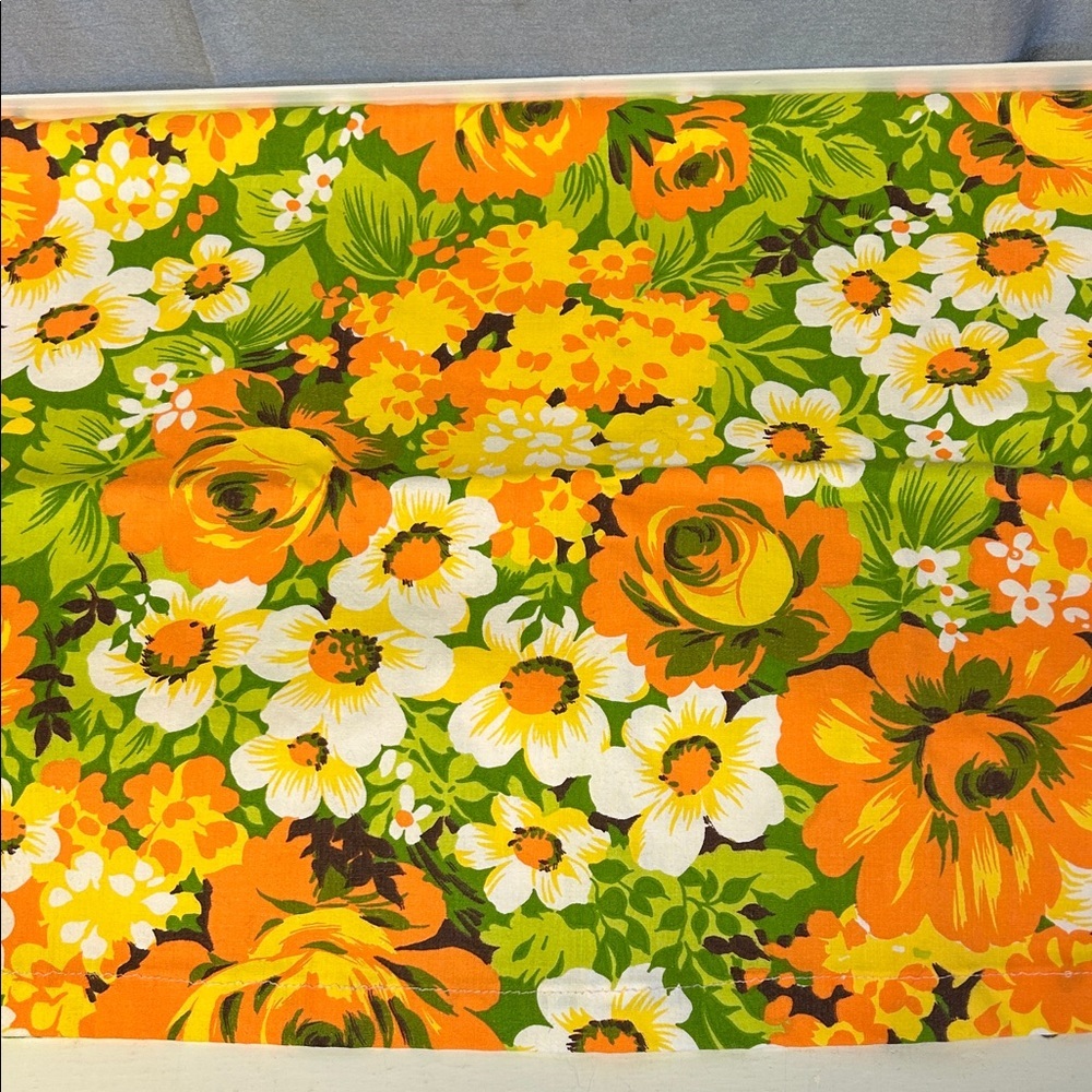 Vintage Floral Patterned standard pillowcase only one